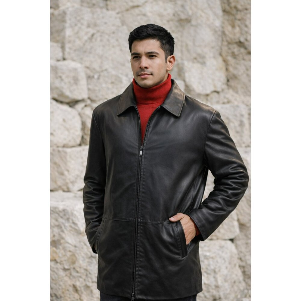 Wilsons Leather Mens Black Jacket 2XLT Thinsulate Ultra Insulated 100% Leather